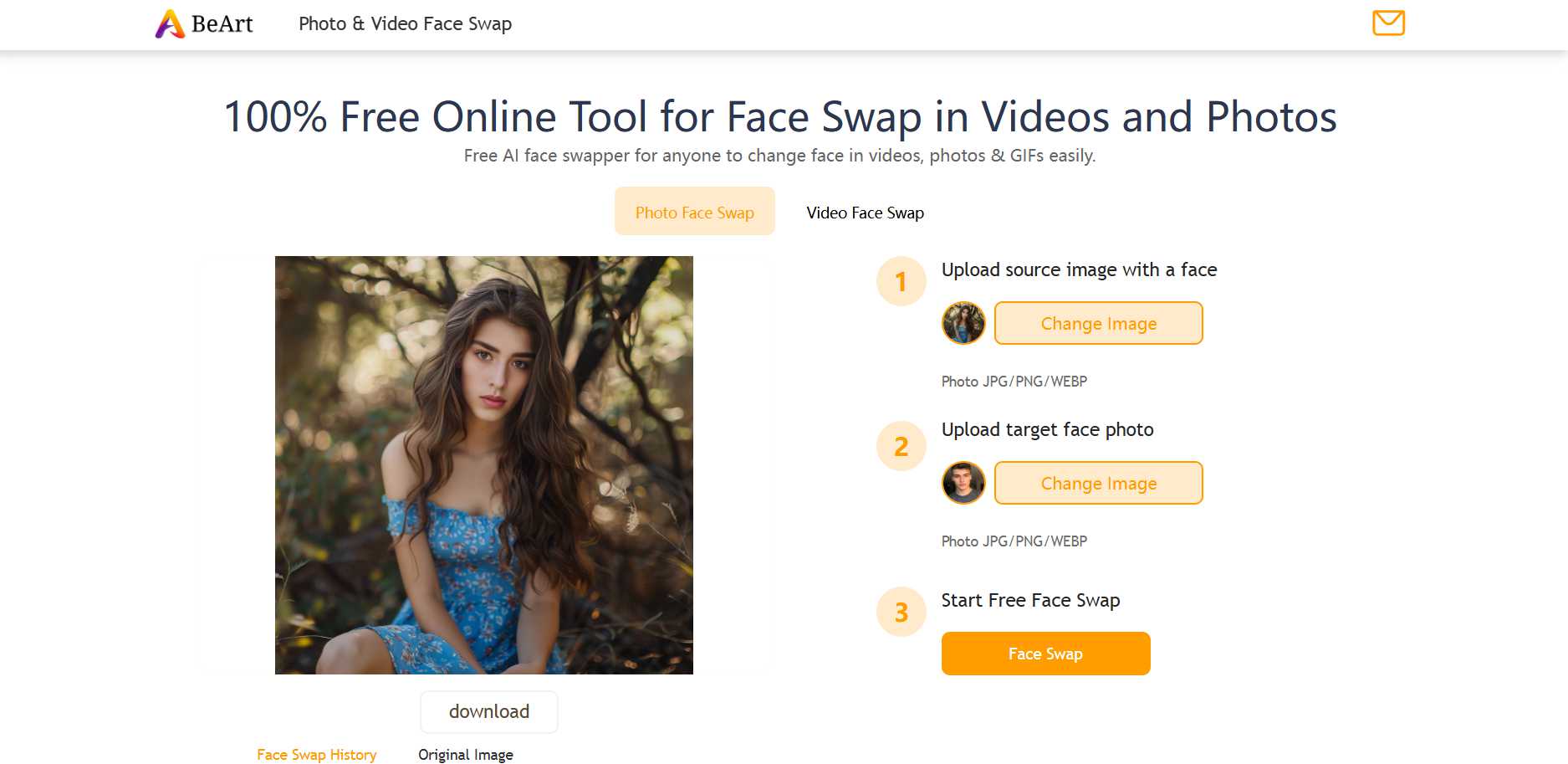 photo face swap result
