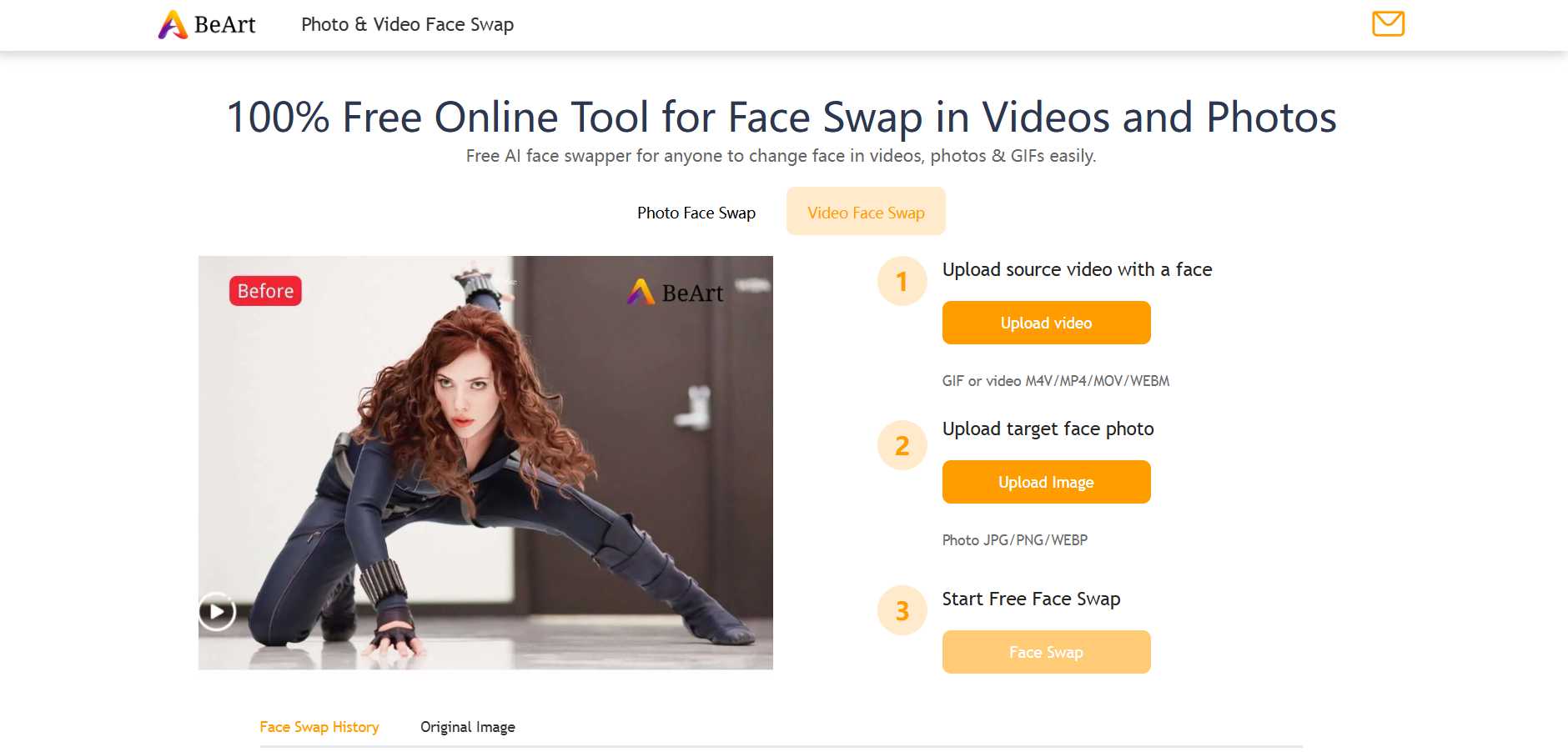 beart ai video face swap