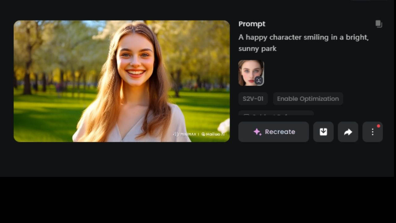 hailuo ai video result