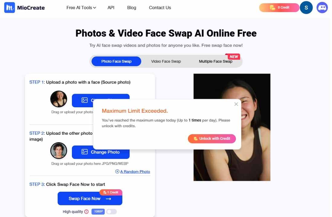 transparent pricing face swap