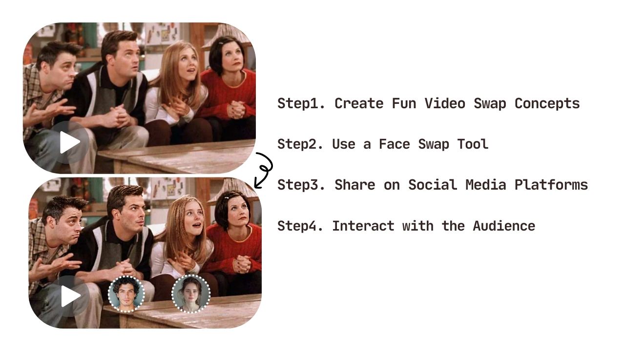 social media ai face swap video