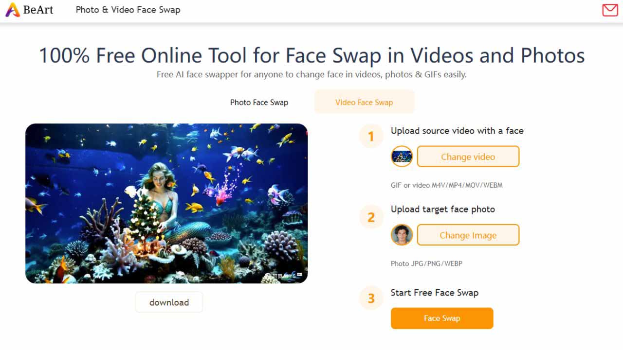 beart ai video face swap