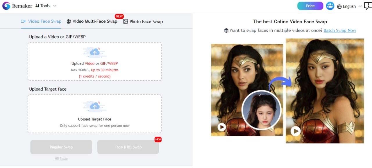 remaker ai best swap face video tools