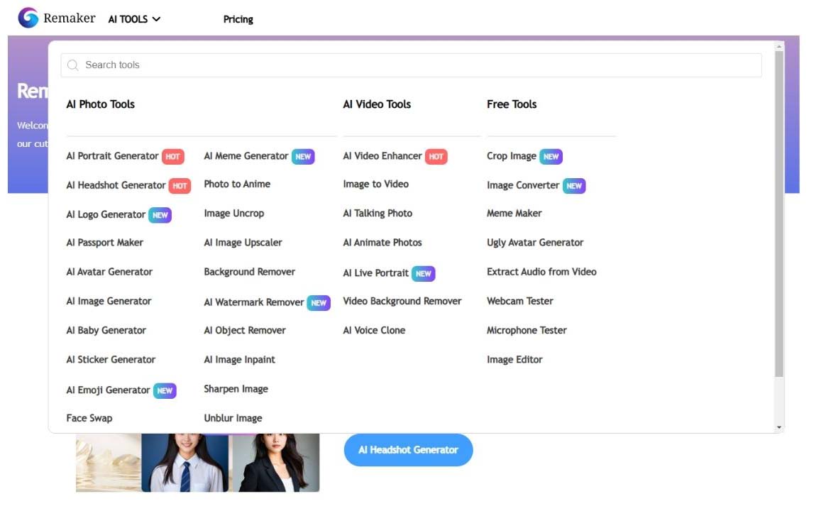 remaker ai key features