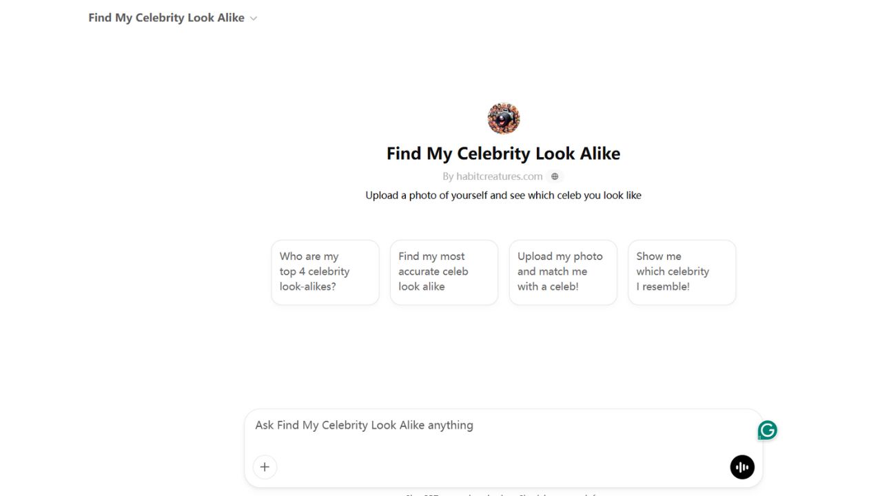 chatgpt find my celebrity look alike