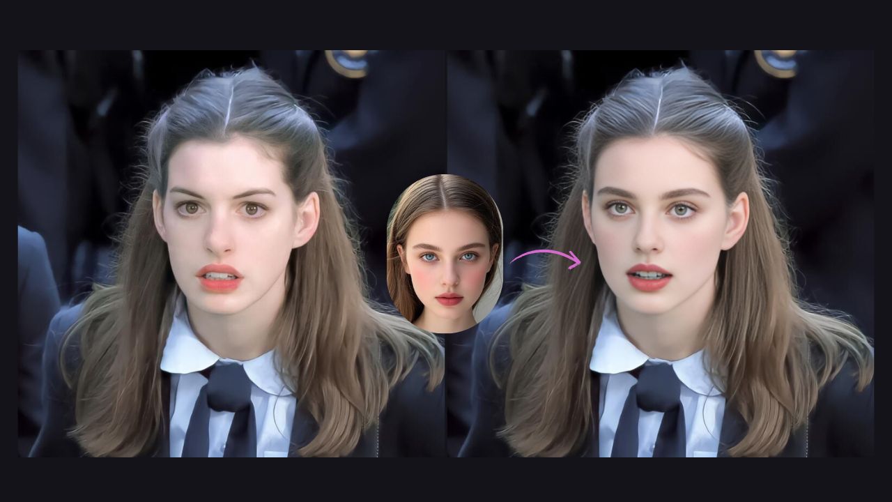 celebrity face swap result